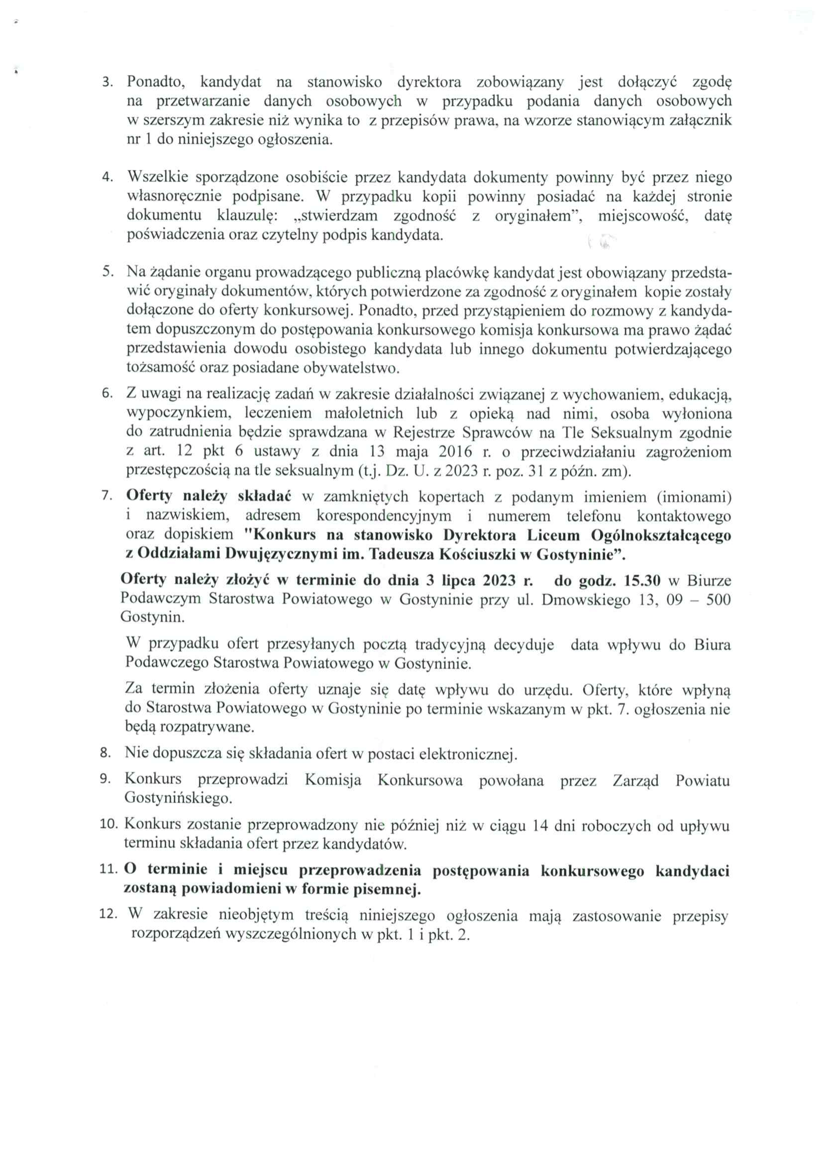 konkurs na stanowisko dyrektora liceum oglnoksztaccego z oddziaami dwujzycznymi w gostyninie3