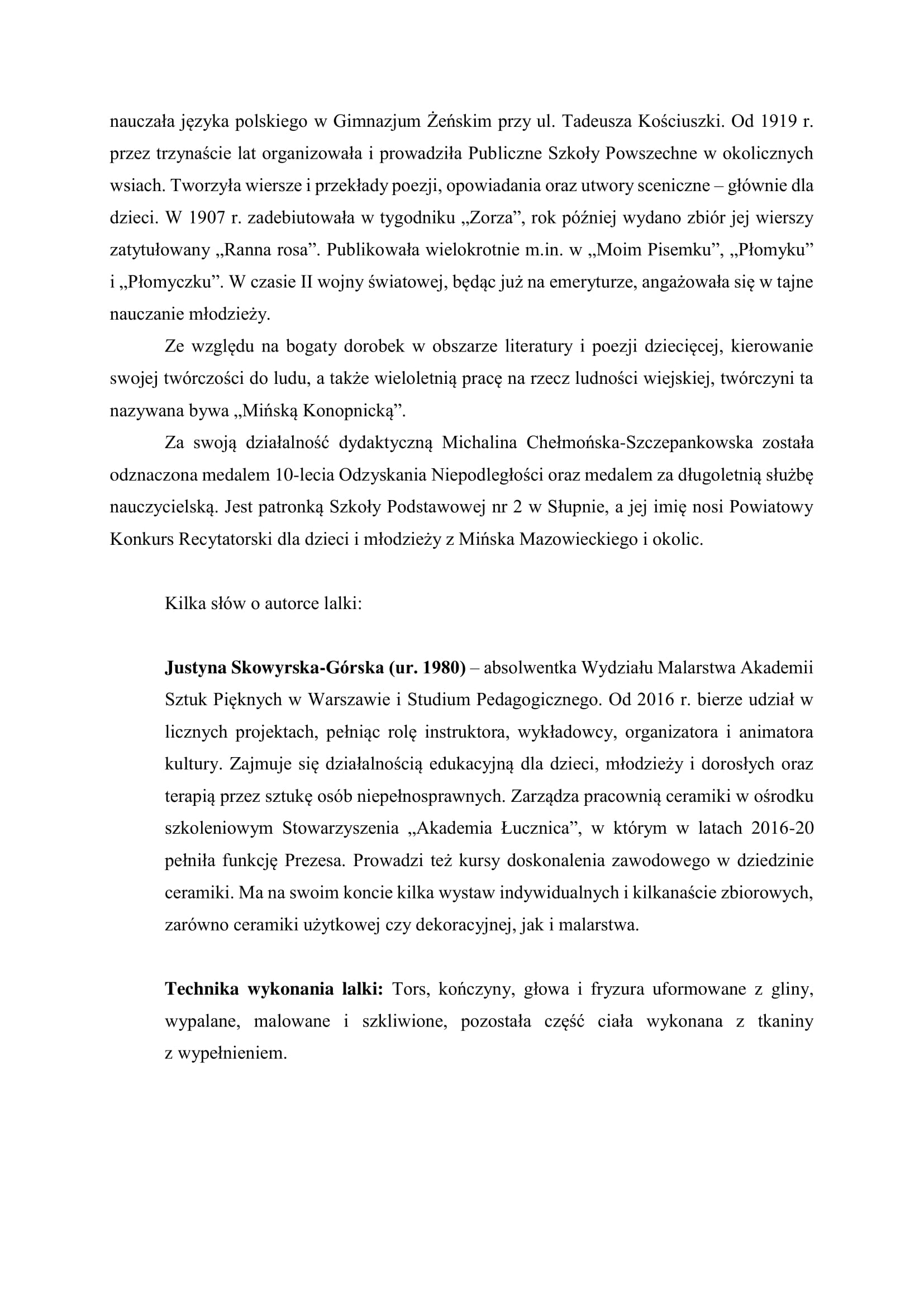 Scenariusz wystawy MAZOWSZE W SPÓDNICY II WERSJA 05