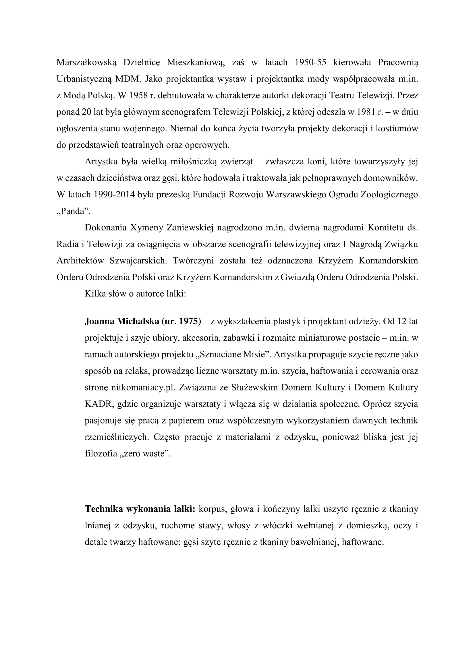 Scenariusz wystawy MAZOWSZE W SPÓDNICY II WERSJA 24