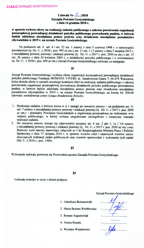 pomoc prawna 2019
